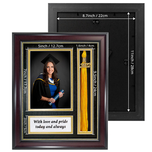 Tùy Chỉnh Thân Thiện Với Môi Matte Board Lớp 2024 Tốt Nghiệp Giấy Chứng Nhận Ảnh Bằng Tốt Nghiệp Khung Với Tua - Product Image 3