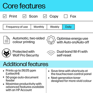 HP 499M6A All-in-One Multi-Function Laser <b>Printer</b> White - Product Image 4