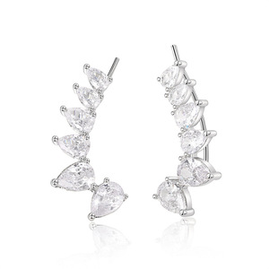 Orecchini a Perno Minimalisti Classici in Lega con Forma Geometrica a Goccia, Stile Coreano, Accessori Lucidi per Orecchie, Regalo Quotidiano per Donne - Product Image 2