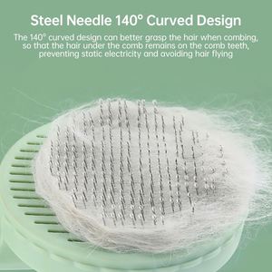 Cat <b>Brush</b> Grooming <b>Brush</b> for Cats Remove Hairs Cat Hair Remover <b>Pets</b> Hair Removal Comb Massages Particle Grooming Accessories - Product Image 6