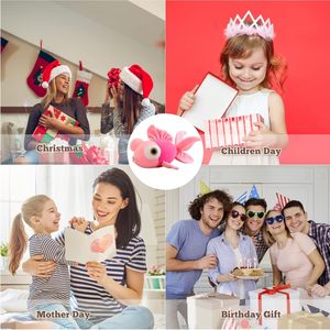 13.8 Inch Cá Vàng Thú Nhồi Bông Mềm Dễ Thương Cá Sang Trọng Gối Đồ Chơi Quà Tặng Cho Cô Gái, Màu Hồng - Product Image 6