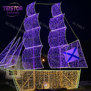 Luz LED con Motivo de Barco Navideño para Paisajes Navideños al Aire Libre, Parques y Exhibiciones Comerciales - Product Image 4