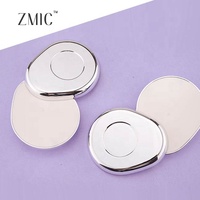 Kotak Bedak Padat Bentuk Unik Desain Lucu dengan Penutup Putar, Wadah Palet Eyeshadow Kosong, Kemasan Mewah untuk Perona Pipi & Tint