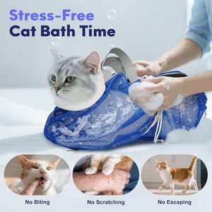 Bolsa de Transporte para Mascotas, de Malla, para Baño, Peluquería, Vacunación, Portátil, de Oxford, para Gatos - Product Image 5