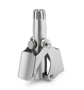Recortador de Vello Nasal y de Orejas Manual, Portátil, Mini, de Acero Inoxidable, Plateado e Impermeable - Product Image 2