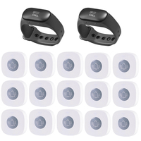 Système d'appel sans fil pour serveurs, étanche et incassable, avec montre-récepteur pour restaurants, hôpitaux, bars et cafés
