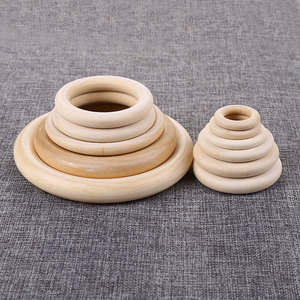 Anelli in Legno di Paulownia Naturale Personalizzati <span class=keywords><strong>per</strong></span> Ferramenta Fai-da-Te, Cerchi e Anelli in Legno Grezzo <span class=keywords><strong>per</strong></span> Tende e Artigianato - Product Image 4