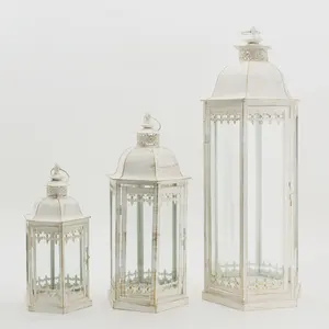 Farol hexagonal grande de gran calidad para decoración de jardín, gran oferta