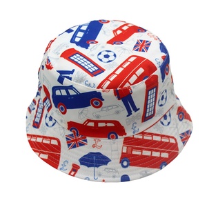 Chapeau Bob Réversible Unisexe à Motif Feuille de Dessin Animé, Double Face, Large Bord, pour Pêche et Plage, Logo Personnalisé, en Sergé de Coton, Quatre Saisons - Product Image 3