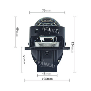 ไฟหน้า LED ฟังก์ไก 3 นิ้ว 65W เลนส์แบบลำแสงคู่ 12V ใช้ได้กับรถยนต์ทั่วไป สำหรับการดัดแปลงอัพเกรด - Product Image 1