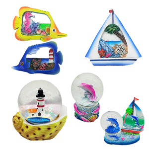 Globo <span class=keywords><strong>de</strong></span> Nieve Romántico Personalizado Modelo Sardenia Cala Coticcio, Hecho a Mano, con Flamenco, Estrella <span class=keywords><strong>de</strong></span> Mar, Laguna <span class=keywords><strong>de</strong></span> Bora Bora, Caballito <span class=keywords><strong>de</strong></span> Mar y Coral, Recuerdo - Product Image 2