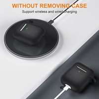20+ Coques en silicone souple légères et colorées, fabriquées en époxy, avec porte-clés pour Airpods Pro 3 Airpods 4