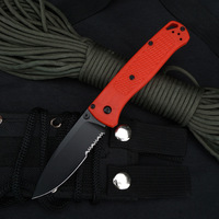 TLJ073 couteau pliant de poche poignée antidérapante en fibre de verre en nylon S30V demi-lame dentelée couteau de survie en plein air EDC