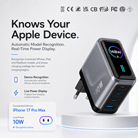 Chargeur mural pour téléphone portable KYT 140W LED haute puissance avec écran TFT intelligent