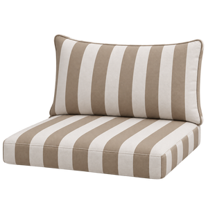 Ensemble <span class=keywords><strong>de</strong></span> coussins <span class=keywords><strong>de</strong></span> banquette pour camping-car, <span class=keywords><strong>caravane</strong></span>, taupe rayé, épais, doux, confortable, pour usage quotidien, intérieur/extérieur - Product Image 1