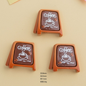 Cute Cartoon Kawaii Resin Coffee Cabochon <b>Charms</b> Wholesale for Jewelry Making DIY Hair Pin Phone Case <b>Slime</b> Craft Toys - Product Image 5