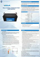 VELA VB120200 12.8V 200Ah LiFePO4 Baterai Penyimpanan Energi Surya Siklus Dalam untuk Sistem Off-Grid Pedesaan, Penggunaan Luar Ruangan RV, Bersertifikasi CE 5000