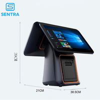 Sentra SK04 Hot-selling 15.6-inch Touchscreen All-in-one Printer Vending System Android/Windows 8GB RAM J4105 Quad-core POS