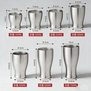 Double Wall Insulated 304 Stainless Steel Tumbler <b>Large</b> Capacity Portable Coffee Mug Outdoor Travel Party Beer Milk <b>Tea</b> Beverage - Product Image 4