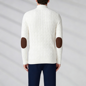 Knitwear Manufacturer Custom OEM ODM Winter <b>Cable</b> <b>Knitted</b> Top Men's Full Sleeve <b>Sweaters</b> Cardigan With Zippers - Product Image 6