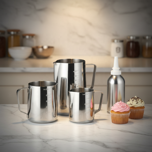 Espumador de Leche Manual de Acero Inoxidable SUAN, Estilo Americano, para <span class=keywords><strong>Latte</strong></span> Art, 350ml/12oz, 600ml/20oz, 1000ml/32oz - Product Image 2