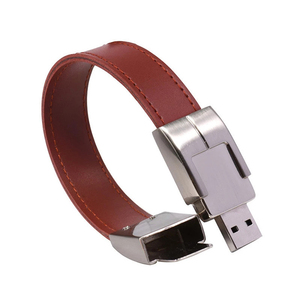Promozione Logo personalizzato Cle Usb flashdrive braccialetto in pelle Pendrive bracciale usb chiavetta portaoggetti originale - Product Image 6