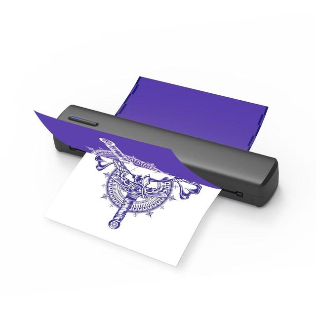2024 Hot Most Popular Mini Thermal Printer Wireless Can Connect to Mobile Phone to Print Tattoo Printer A4 Tattoo Printer