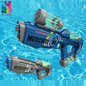 Ot-pistola de agua eléctrica de alta potencia para niños, juguete al aire libre, juego de batalla