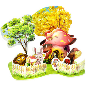 1689 Series <span class=keywords><strong>3D</strong></span> Giấy Câu Đố Giáo Dục Bán Buôn Đồ Chơi Cho Trẻ Em Ba Chiều Câu Đố Cổ Phiếu Có Sẵn - Product Image 3