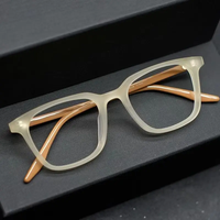 Lunettes carrées givrées de créateur pour hommes, style littéraire gris-vert, lunettes de myopie rétro, tendance, style urbain, bleu brume PC Diamant