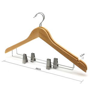 Perchas de madera natural de alta calidad con logotipo, venta de fábrica, producto estrella, perchas de madera premium naturales - Product Image 5