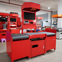 Machine de pesage et de dimensionnement statique automatique avec lecture de codes-barres, capacité 20g-30kg, débit 2000 PPH pour entrepôt e-commerce