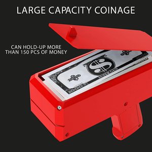 2026 100 unidades Pistola de juguete roja para efectos de lluvia de <span class=keywords><strong>dinero</strong></span> de juguete, <span class=keywords><strong>con</strong></span> efecto de pulverización de <span class=keywords><strong>dinero</strong></span> de papel, para fiestas y bodas - Product Image 6