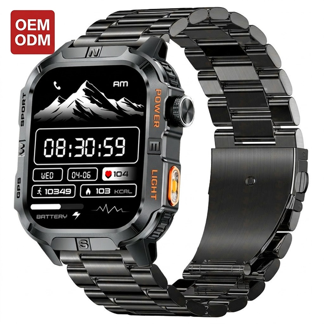 VVS Outdoor GPS Smart Watch Men Compass Flashlight 3ATM Heart Rate Blood Pressure Monitor BT Call Wholesale