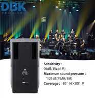 DBK Pro Audio Salle de Concert Passive Gamme Complète Système Karaoké KTV Divertissement Haut-Parleur 10 Pouces Audio DJ Son Haut-parleurs