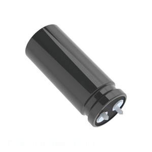 Condensador de canal del fabricante CAP ALUM 6800UF 20% 50V SNAP TH ESMH500VSN682MP50S de montaje a través de orificio 6800 uF - Product Image 1