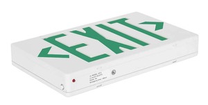 Señal de salida de emergencia LED de doble cara (montaje lateral y de techo) 3W, UL, respaldo de batería de 90 minutos - Product Image 2