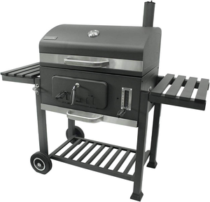 <span class=keywords><strong>Barbecue</strong></span> au charbon de bois réglable en hauteur pour l'extérieur, robuste, avec cheminée et thermomètre - Product Image 2