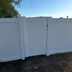 Valla <span class=keywords><strong>de</strong></span> privacidad <span class=keywords><strong>de</strong></span> vinilo PVC personalizada <span class=keywords><strong>de</strong></span> 6x8 pies para jardín exterior con panel y tapa <span class=keywords><strong>de</strong></span> poste, 6 pies <span class=keywords><strong>de</strong></span> altura - Product Image 3
