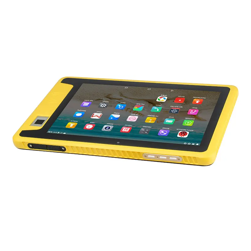 Yüksek kaliteli sağlam Android tabletler 10.1 inç dört çekirdekli 4G Tablet PC tek SIM kart yuvası ile