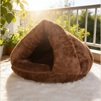 Coussin pour chien super doux 2025, lavable, en peluche, en forme de donut, écologique, pour chiot, lit-caverne pour chat, rectangulaire, en velours, tendance, pour animaux de compagnie