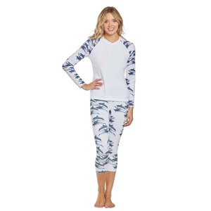 Nouveau Maillot de Bain Anti-UV Personnalisé pour Femme 2026 – Manches Longues Raglan en Polyester/Spandex pour Fitness, Surf et Natation – Protection UPF 50+ Printemps/Été - Product Image 4