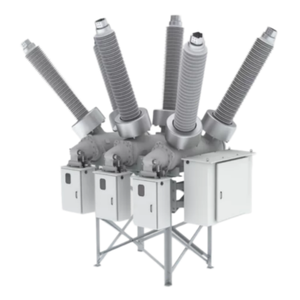 Interruptor de circuito trifásico de alta tensión con aislamiento híbrido de gas SF6 de 145 kV y 2500 A - Product Image 2