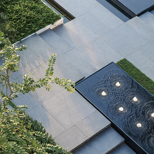 Nouveau travertin extérieur 2cm chine corps complet porcelaine finisseur travertin pierre naturelle Surface carreaux R11 anti-dérapant pour revêtement de sol - Product Image 6