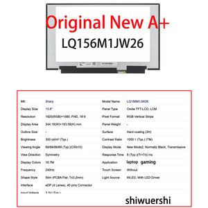 Shiwuershi Layar Ramping Lcd Laptop 15.6 " LM156LF2F02 LQ156M1JW26 LQ156M1JW30 LQ156M1JW03 LQ156M1JW09 LQ156M1JW04 LQ156M1JW05 - Product Image 3
