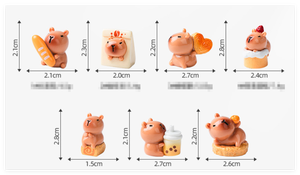 Miniature Artificielle DIY Gâteau aux Fraises Boisson Pain Roulé <span class=keywords><strong>Suisse</strong></span> Capybara Résine Alimentaire Maison de Poupée Cuisine Fête Art 3D Jouet pour Enfant - Product Image 2