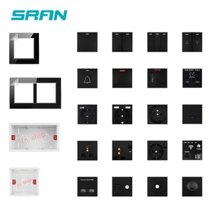 Tamanho material acrílico 1 86 gang shaver soquete de parede - Product Image 4