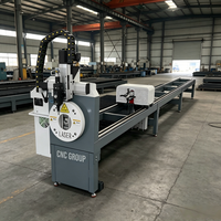 Mesin Pemotong Pipa Laser CNC Presisi Tinggi Harga Terjangkau Pemotong Tabung Laser Serat Industri untuk Pemotongan Profil Pipa Logam