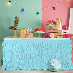 Jupe de table élégante et chic Fournitures de fête durables pour un décor d'événement élégant - Product Image 3