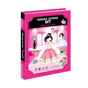 Début éducatif bricolage apprentissage jouet planche à dessin 50 pièces changement créatif vêtements magnétique Puzzle livre <span class=keywords><strong>jeux</strong></span> décoratifs pour les enfants - Product Image 1